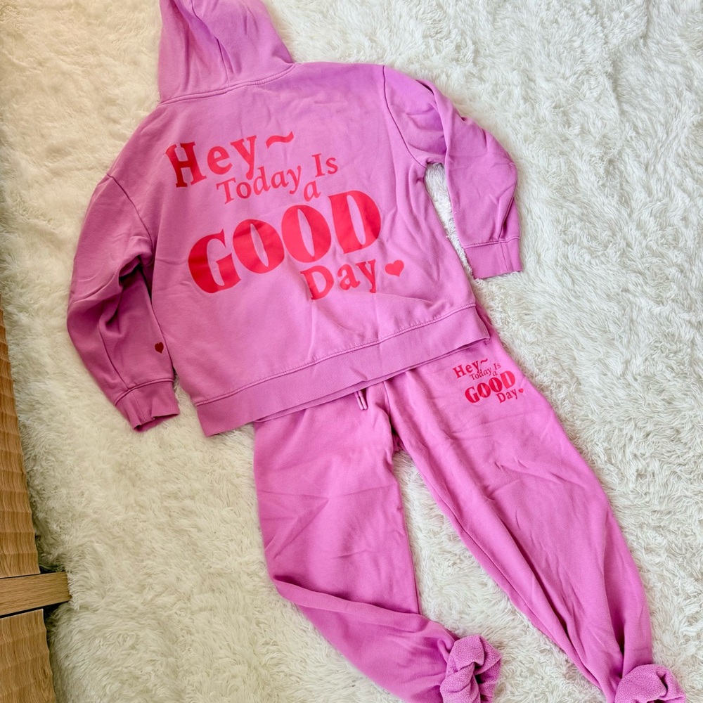 Pink Sweats Set, Size S/M